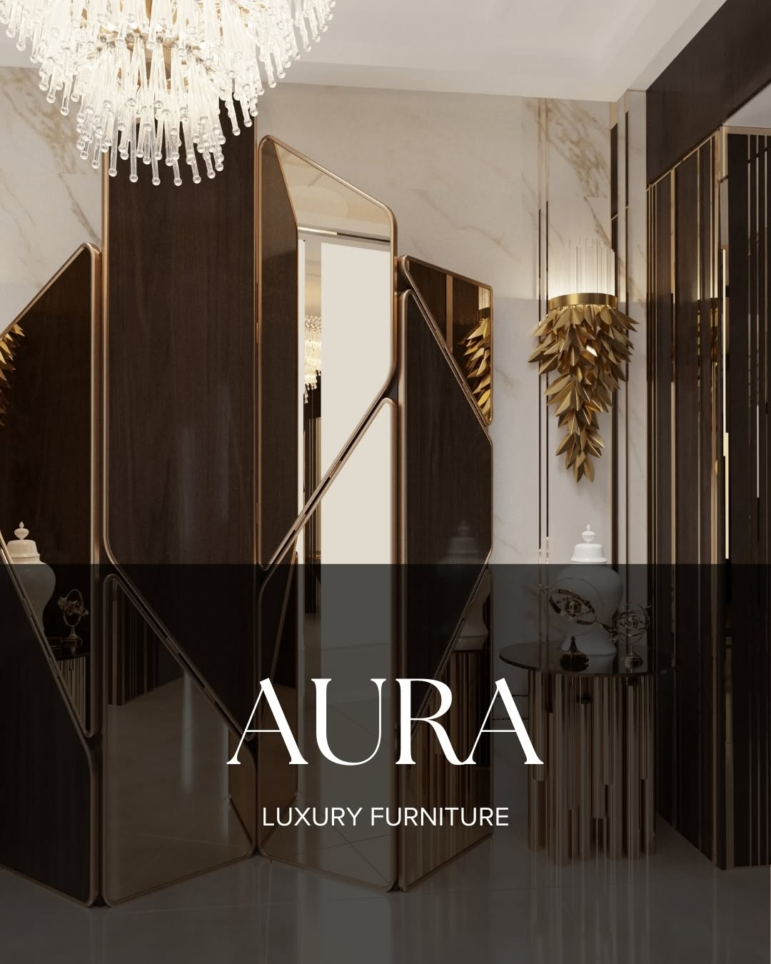 Aura Luxury sleek living room furniture